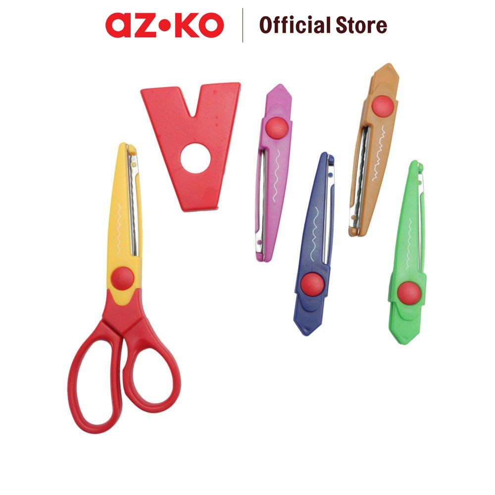 

AZKO Odi 6 inci Set 5 Pcs Gunting Anak Dengan Pattern Pack Kid Scissors Alat Pemotong Kertas Lucu Serbaguna Peralatan Atk Kids Friendly Crafting Tools Perlengkapan Kerajinan Tangan