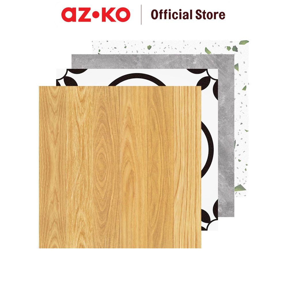 AZKO Forhom 30X30 cm Stiker Lantai Pp Floor Sticker Stiker Lantai Kayu Pelapis Lantai Estetik Dekora