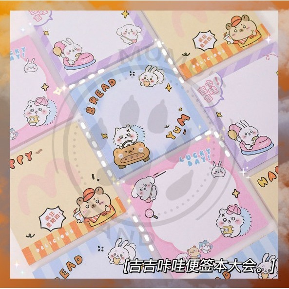 

Sticky Notes Motif Hewan Cat Bunny Kapibara Tempelan Kertas Catatan Memo Note Mini Karakter Lucu