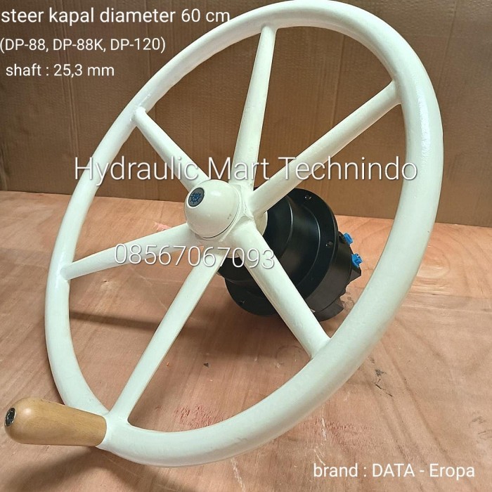 kemudi steer kapal as 25,3mm match DP-88, DP-88K, DP-120 dia 60cm DATA
