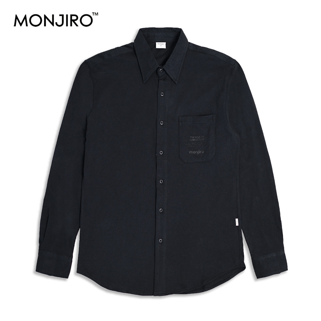 Monjiro - Misery - Kemeja Katun Pria - Cotton Combed'24 - Kemeja Lengan Panjang Cowok - Shirt