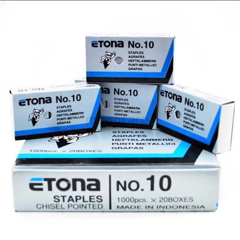 

(S13) ISI STAPLES KECIL NO 10 merk random eceran 1pcs refil isi steples stapler