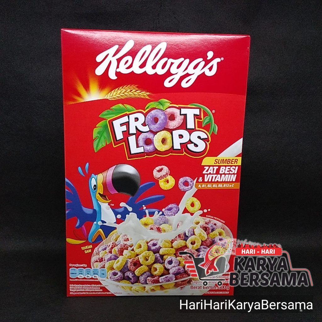 

SEREAL SARAPAN PAGI KELLOGG'S FROOT LOOPS 300GR