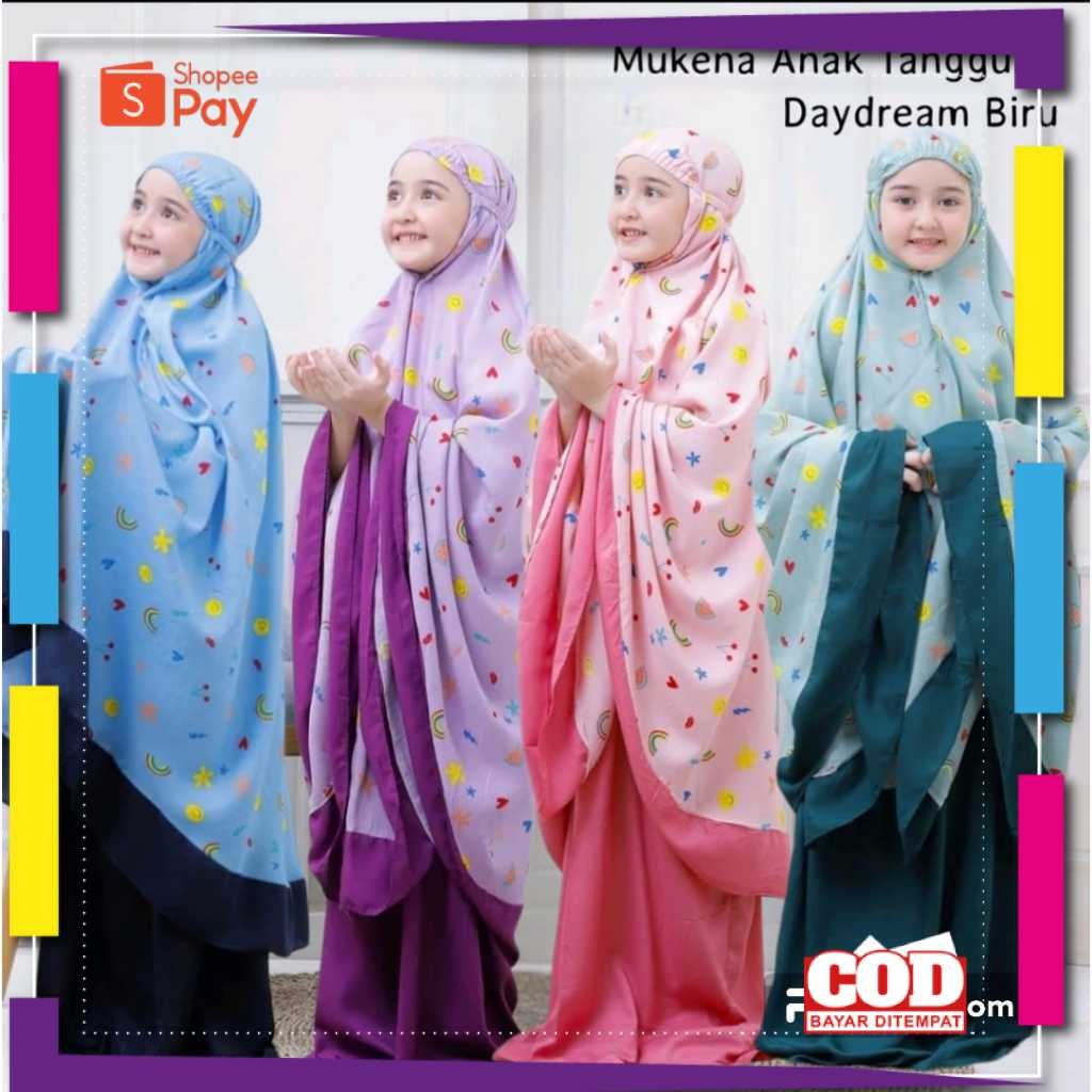 [PREMIUM ORIGINAL] Mukena Anak Tanggung Daydream/Mukenah Anak Lucu Usia 8-13 Tahun(TERLARIS)