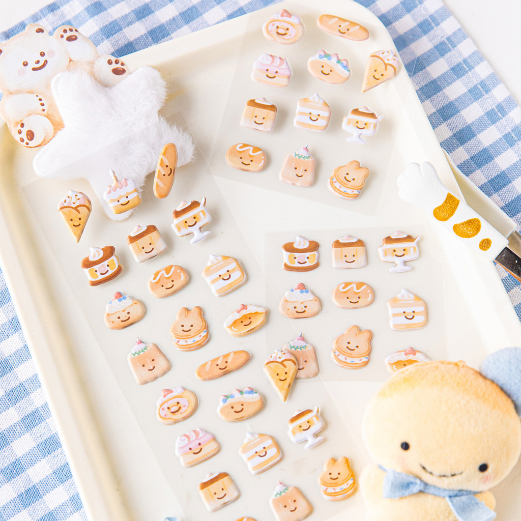 

1 Pc Cute Cartoon Pattern 3D Sticker Illustration for Kids DIY Scrapbooking Journaling Decorative Material Collage Supplies
