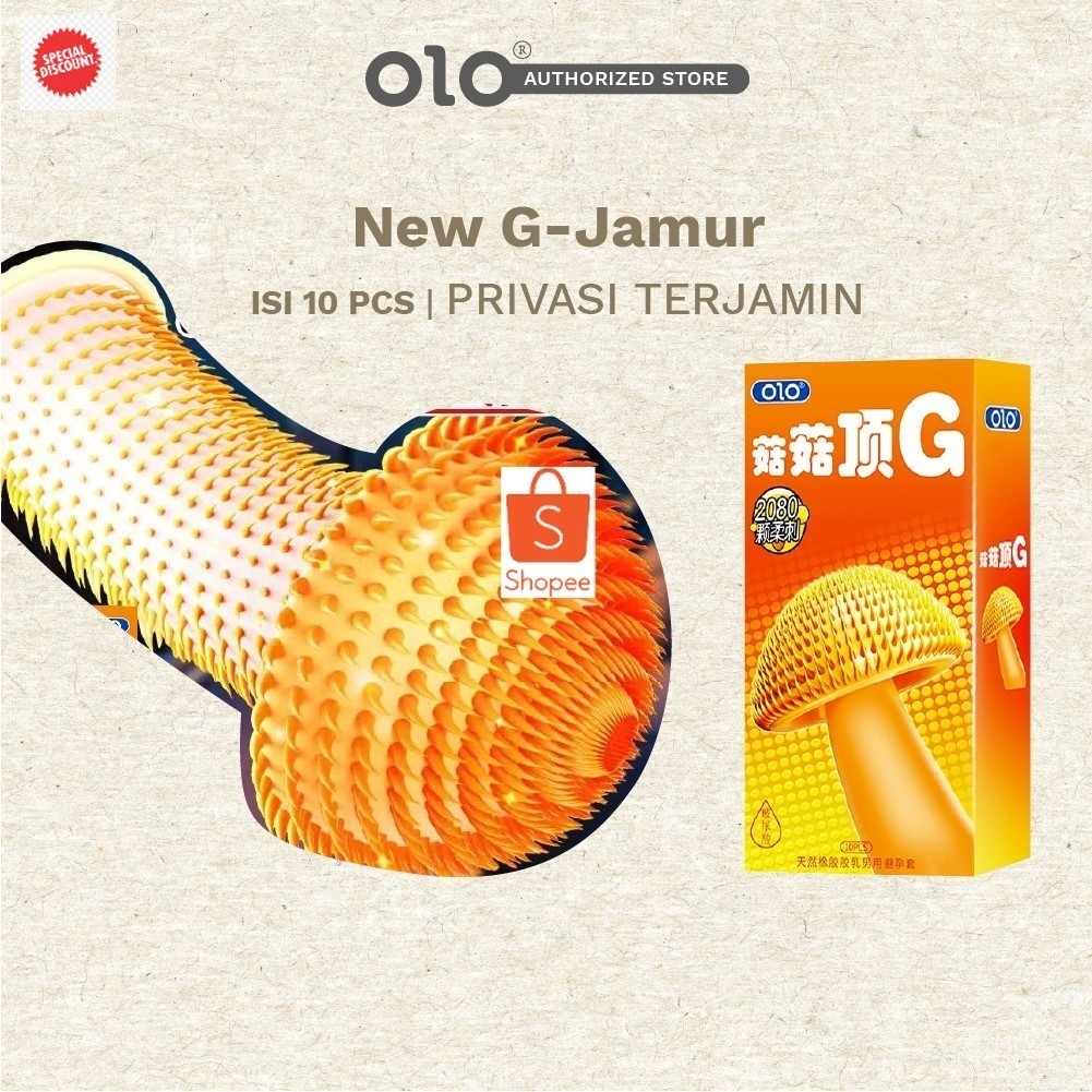 【Top】【Original】Extra Gratis Ongkir Getar TWEGROUP Ada Promo Terlaris ~ ￼Kondom OLO 001 New G Jamur 3