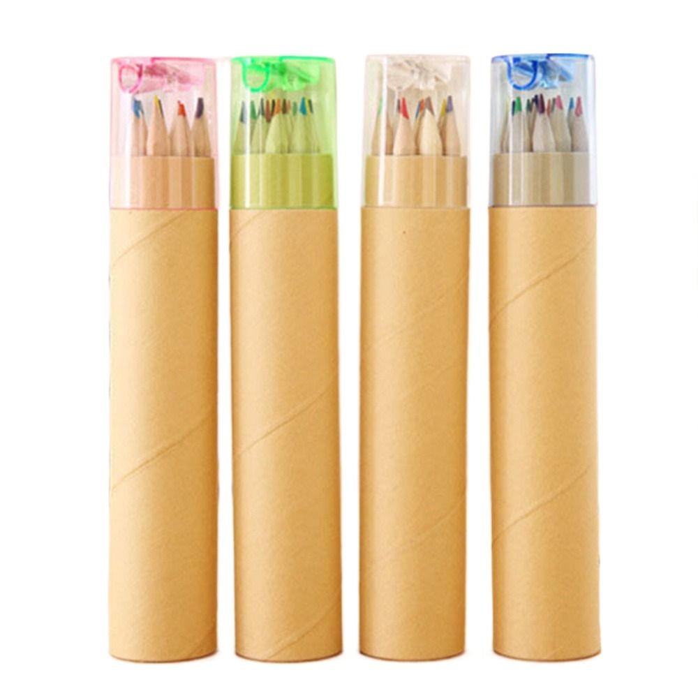 

Art Tool Professional Barreled Child Painting Kawaii Colored Pencil 12 Color Pencil Pencil Crayon Student Pencil