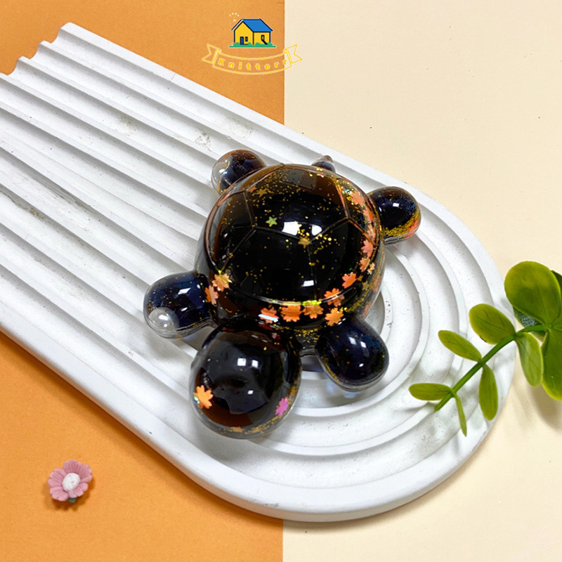 3D Glow In The Dark Mini Penyu Kura / Resin Clay Glow In The Dark Karakter 3D/ Penyu  Knitterr