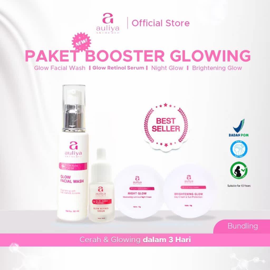 Paket New Booster Glowing Auliya Skincare
