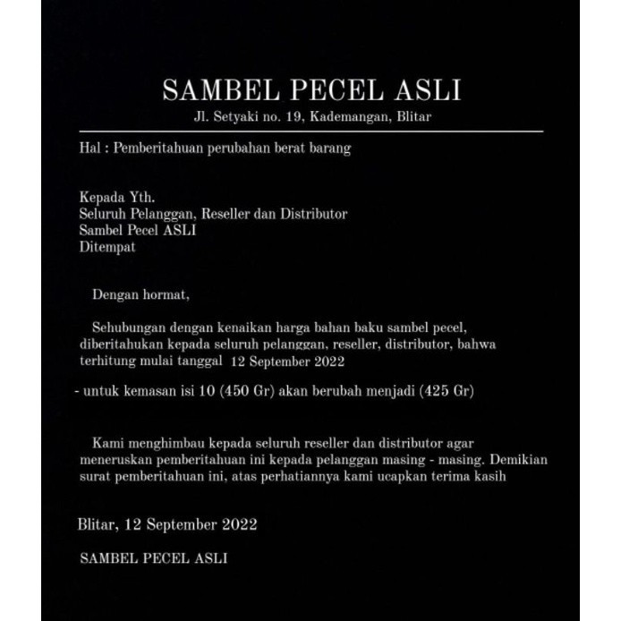 

Cahayadstore Sambel Pecel Blitar "Asli" Produksi Kademangan (Bumbu Kacang) Pedas 1 Pack