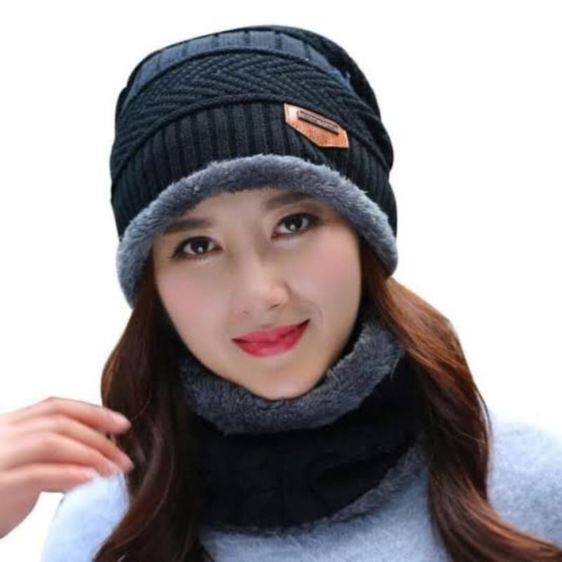 Kupluk Topi Wol Rajut Dewasa Pria Wanita