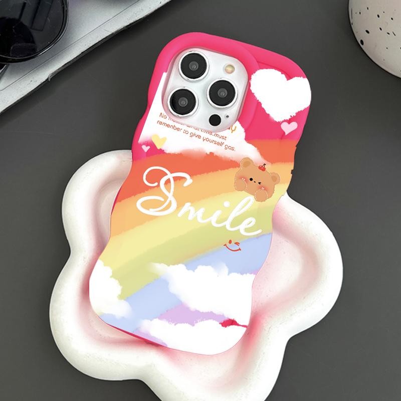 Casing Hp For iPhone 6 6S 6Plus 6S Plus 7 7 Plus8 Plus 8 SE 2020 2022 X XS XR XS Max Case Cute Rainb