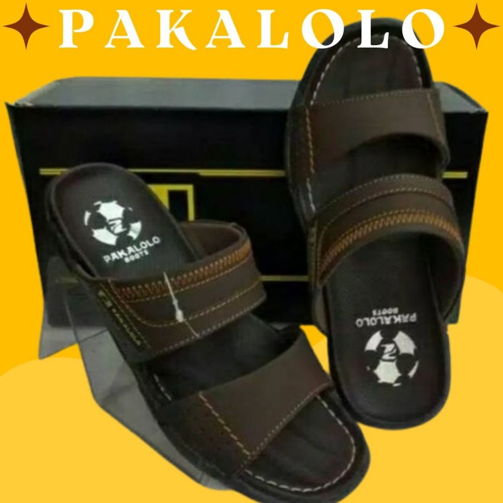 BISA COD Sandal Selop Pakalolo Pria Sandal Full Kulit Sandal Kulit Asli Original Terlaris