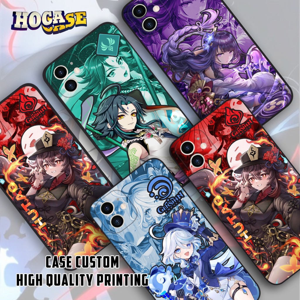 Case Genshin Impact SM569 Xiaomi Redmi 9 9A 9C 9T 10 10A 10C 12C 13C Note 12 13 Casing HP Motif Kara