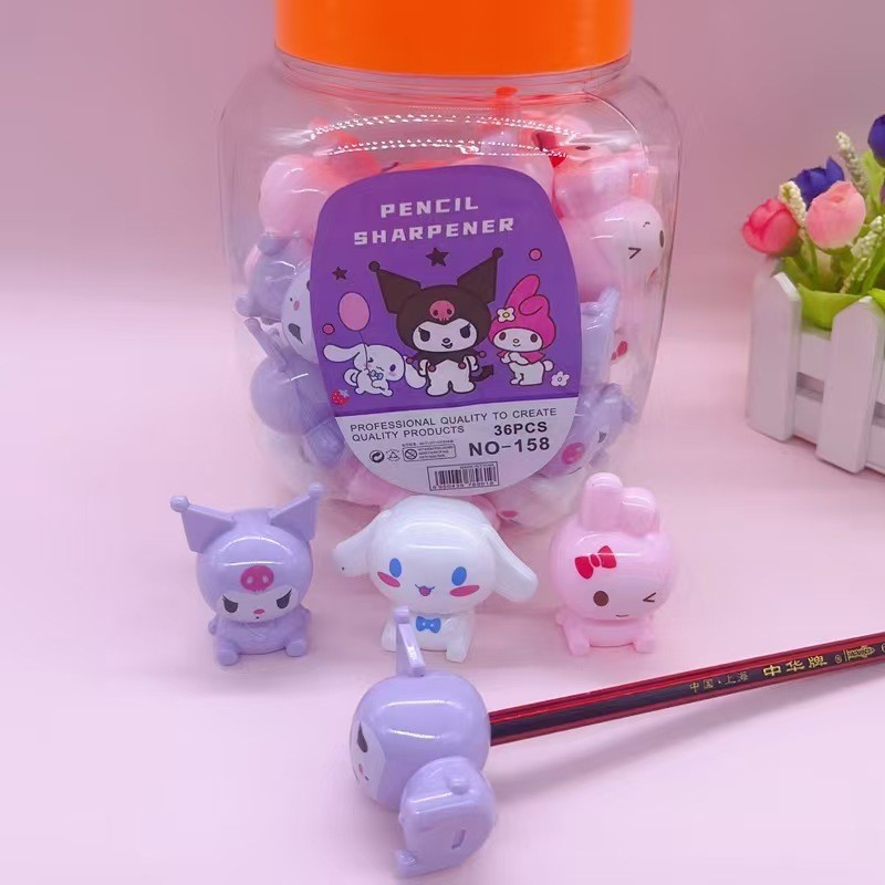

BOBOMART 1 PCS CL-158 RAUTAN PENSIL ANAK SEKOLAH KARAKTER SANRIO 1 LUBANG PENCIL SHARPENER SERUTAN KARAKTER MURAH
