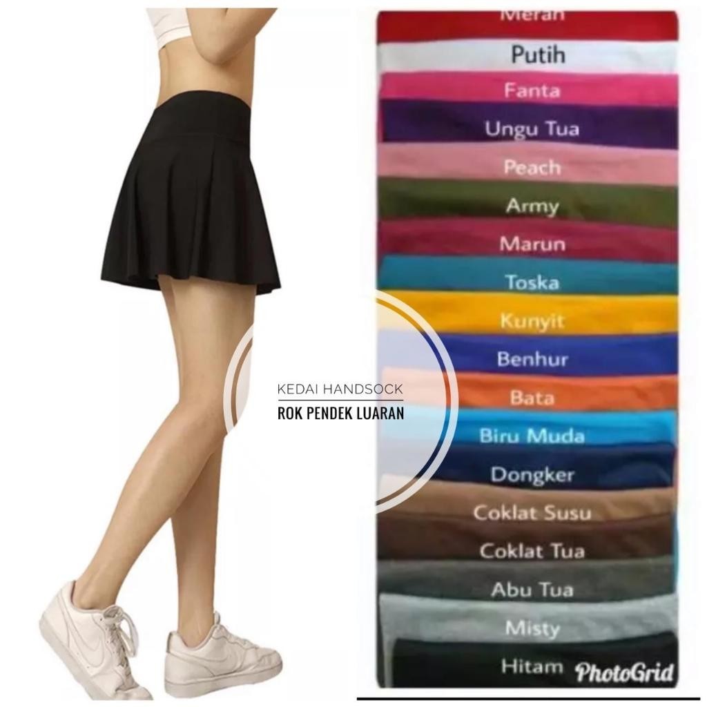 PROMO Rok luaran leging std & jumbo olahraga wanita Rok Olahraga rok senam