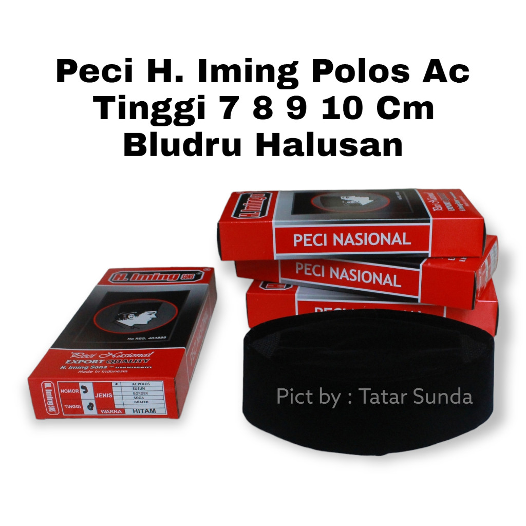 Kopiah Iming Songkok Kopiah Kopyah H.iming Peci Dewasa Tinggi 6.7.8.9.10 Cm Kopyah Beludru Halu Peci