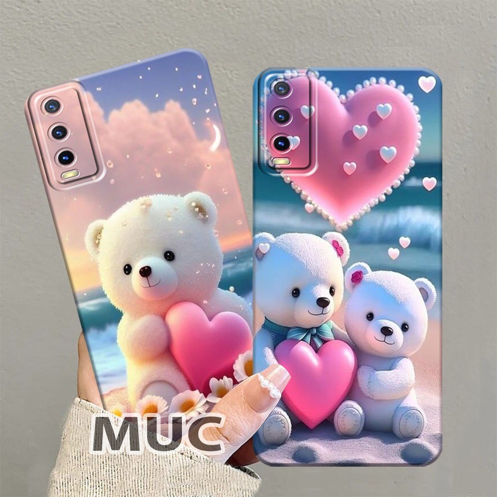 Casing Softcase Vivo Y12s/Y20/Y20s/Y20i/Y20G Softcase Bahan Silikon Motif Boneka Lucu - Casing Kekin