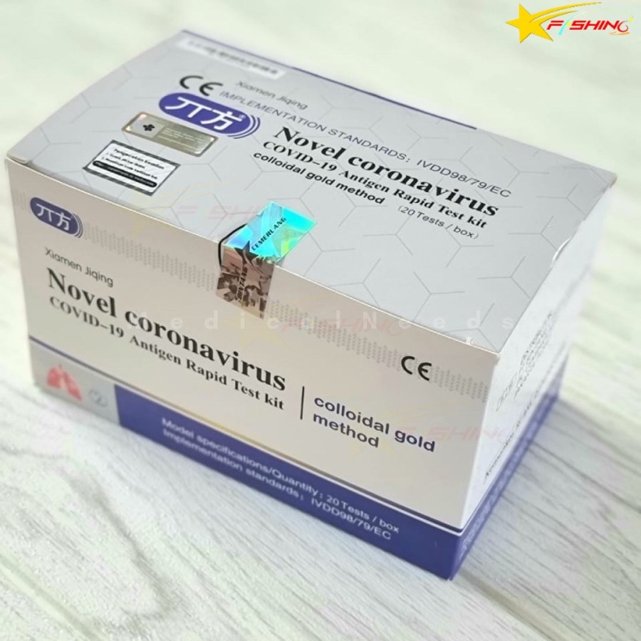 Antigen Rapid Kit 1box(20) Test Mandiri Ag Saliva1 Akurat, deteksi Cov19 tanpa harus cek ke Lab