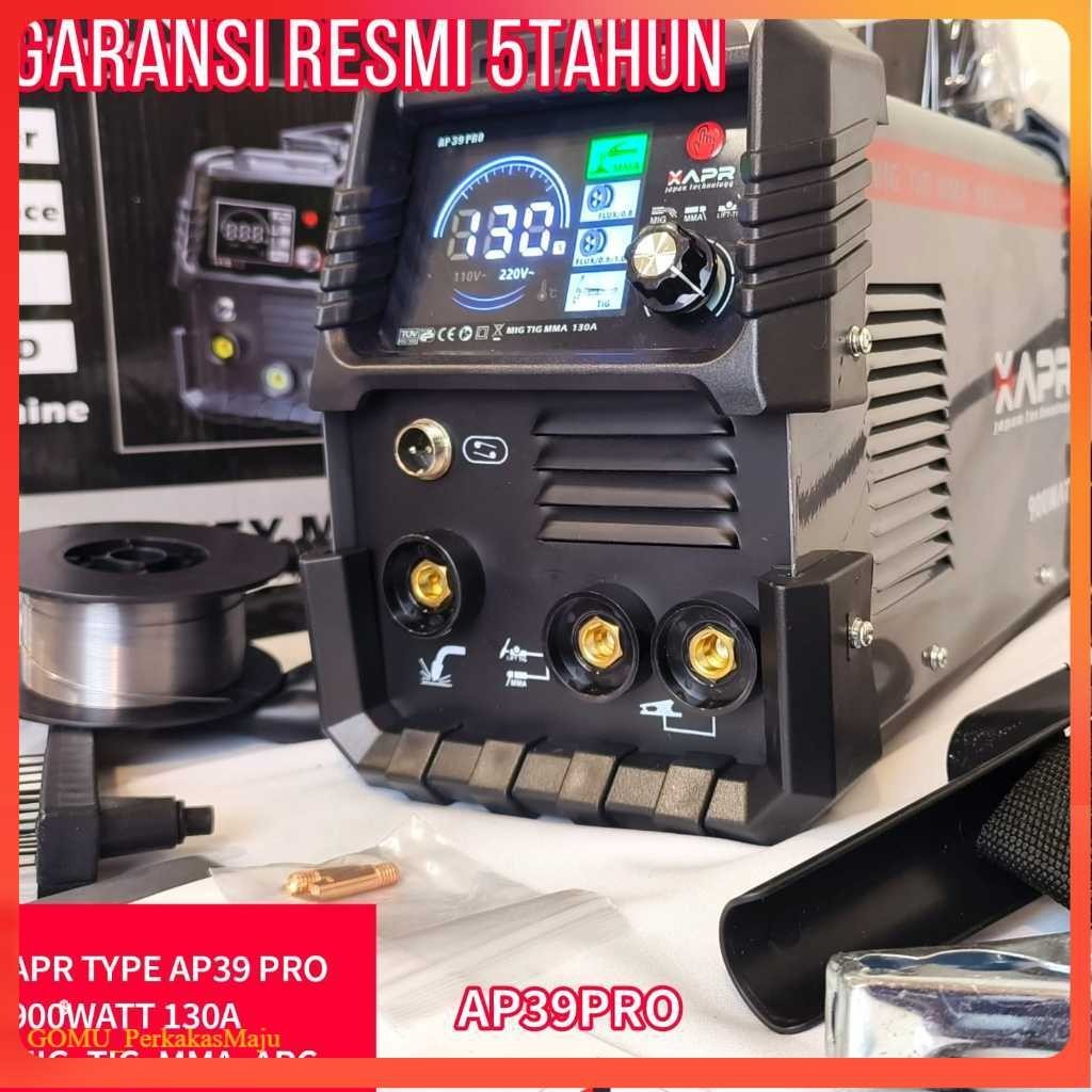 Mesin Las MIG TIG APR type AP39 PRO MMA ARC 130A 900WATT garansi 5thn full bonus