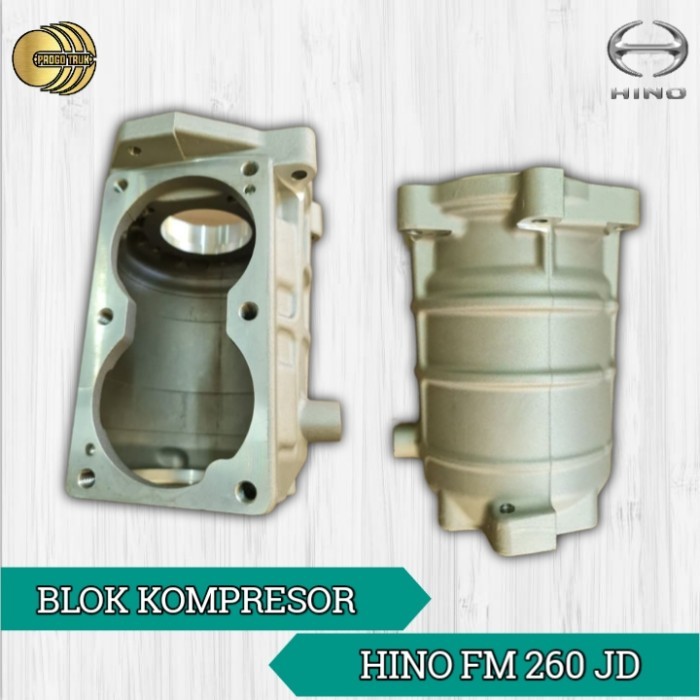 BLOK KOMPRESOR COMPRESSOR DOUBLE HINO 500 FM 260 JD BERKUALITAS