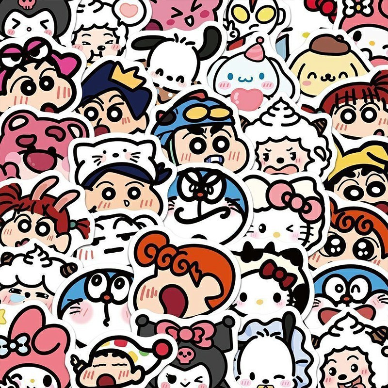 

COD Stiker Kartun Sanrio Stiker Scrapbook DIY Lucu Stiker Dekoratif Telepon