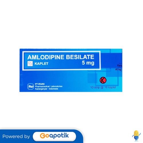 Amlodipine Besilate Ifars 5 Mg Box 100 Kaplet