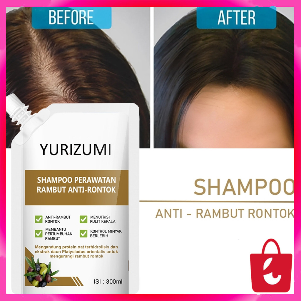 Yurizumi Shampoo Anti Rontok - 300ml Sampo Penumbuh Rambut Rontok