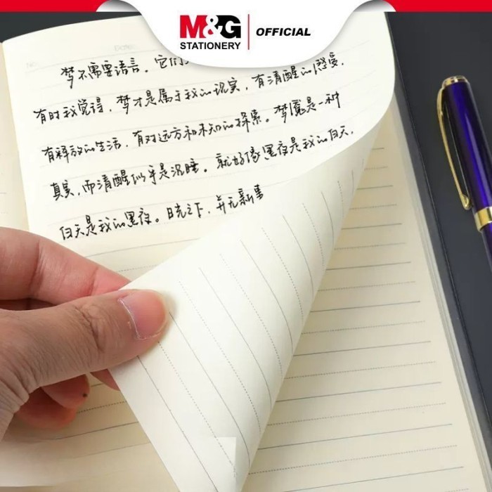 

Notebook M&G Buku Tulis Catatan Ukuran A5 & B5 Diary Agenda "Elegant office" 72sheets APYLM488 APYLL488 - M&G, A5 APYLM488