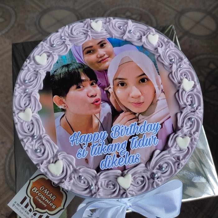 cake foto - kue ultah foto - kue ulang tahun foto 20cm
