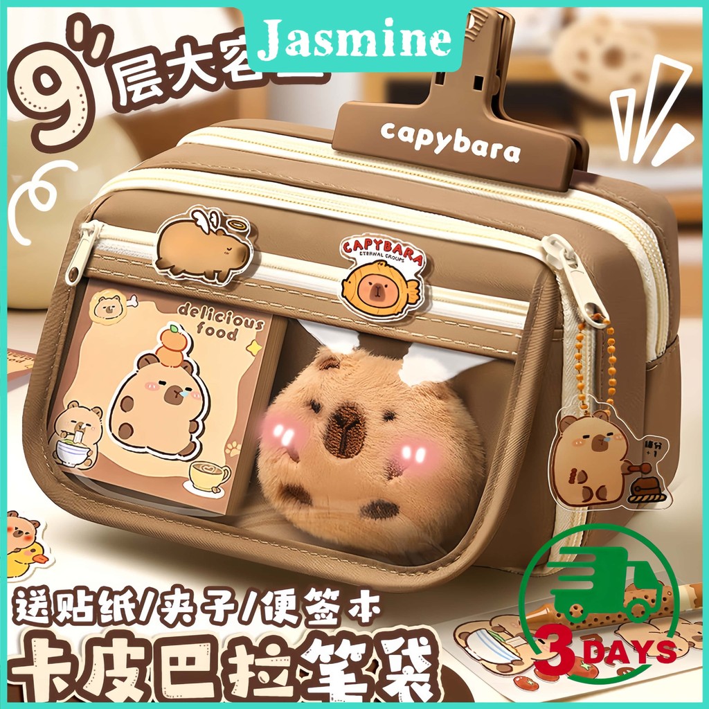 

Kapibala 9Layer Pensil Case Stationery Bag Kapasitas Besar Pensil Pensil Transparan Baru Untuk Gadis Sekolah Menengah dan Menengah