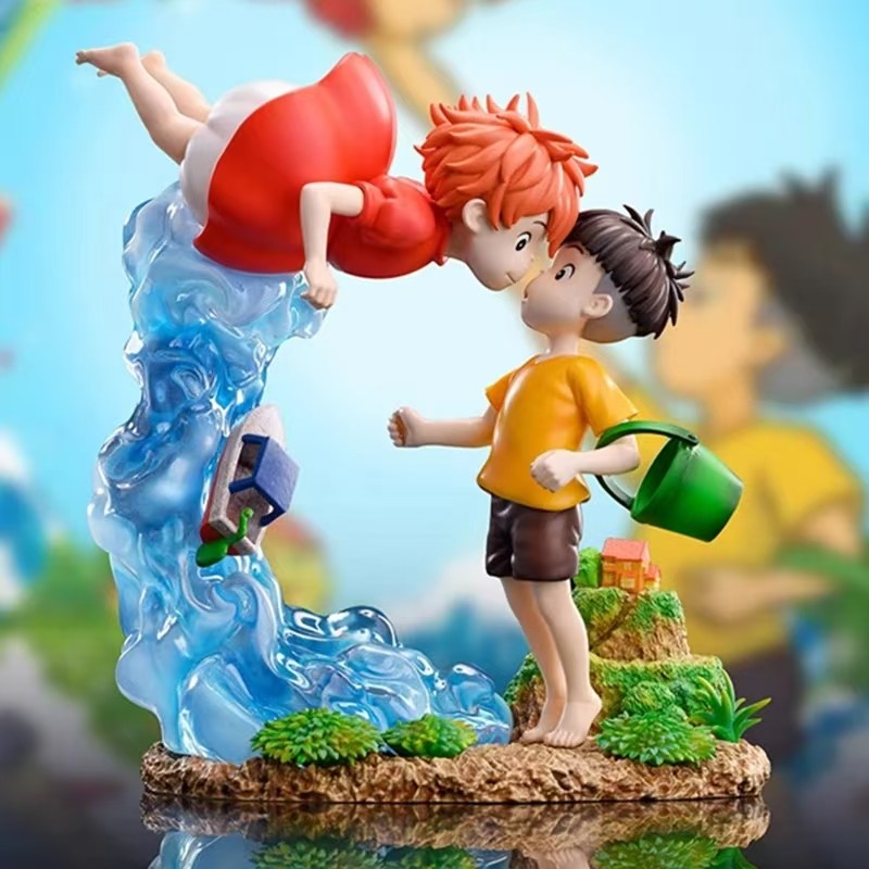 Ponyo on The Cliff Figure Ponyo Sou Sky Seagal Figure Pvc Statue Anime Action Figurine Model Doll Co