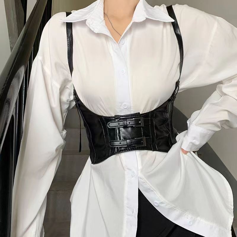 BGS-249 Ikat Pinggang Wanita Obi Belt / Gesper Wanita Bahan Kulit Sintetis & Elastis ( OBI )