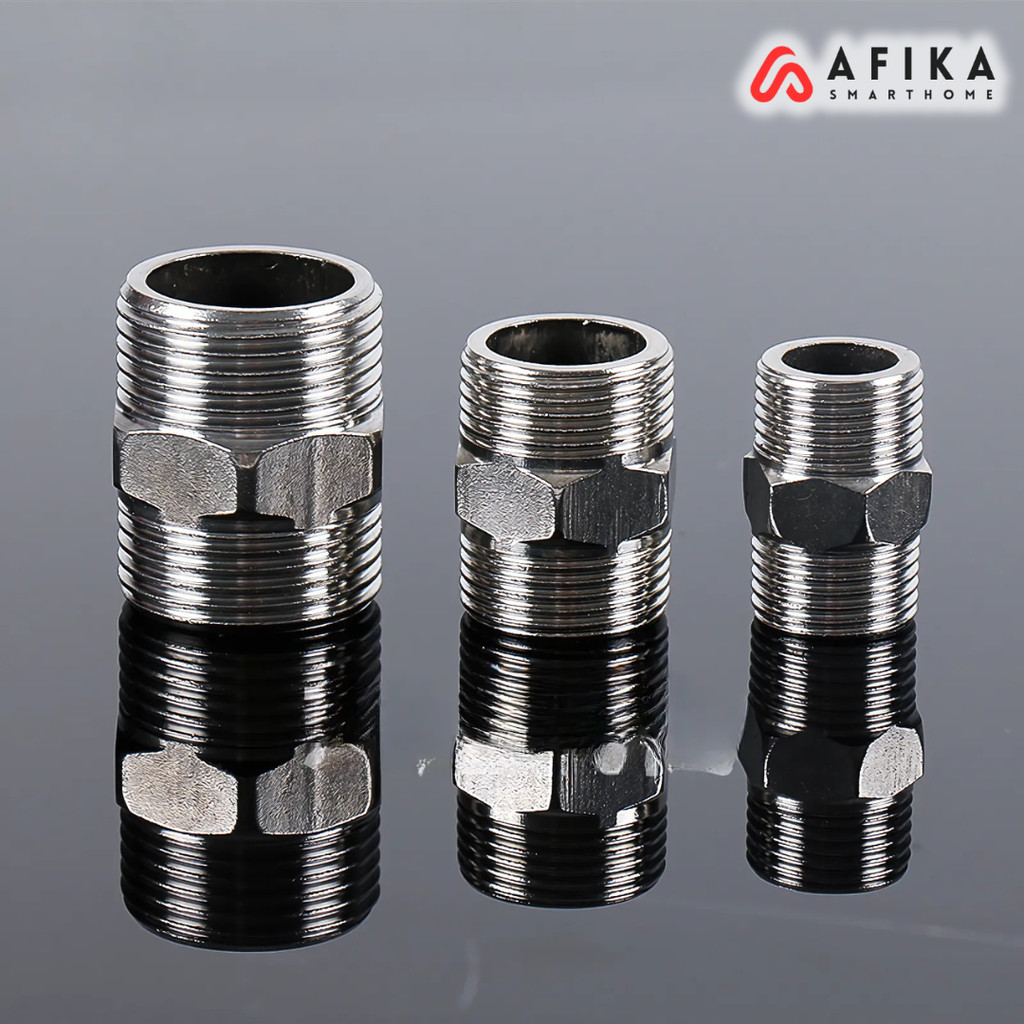 Konektor Selang Pipa Shower Stainless Steel Hose Extender 2PCS