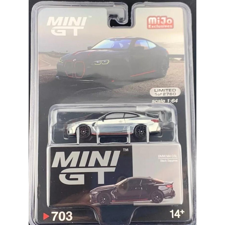 MGT00703-MJ - CHASE MINI GT BMW M4 CSL Black Sapphire