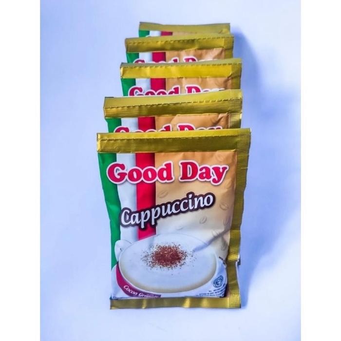 

Promo 20pcs / 2renteng Kopi Good Day Cappucino 25gr