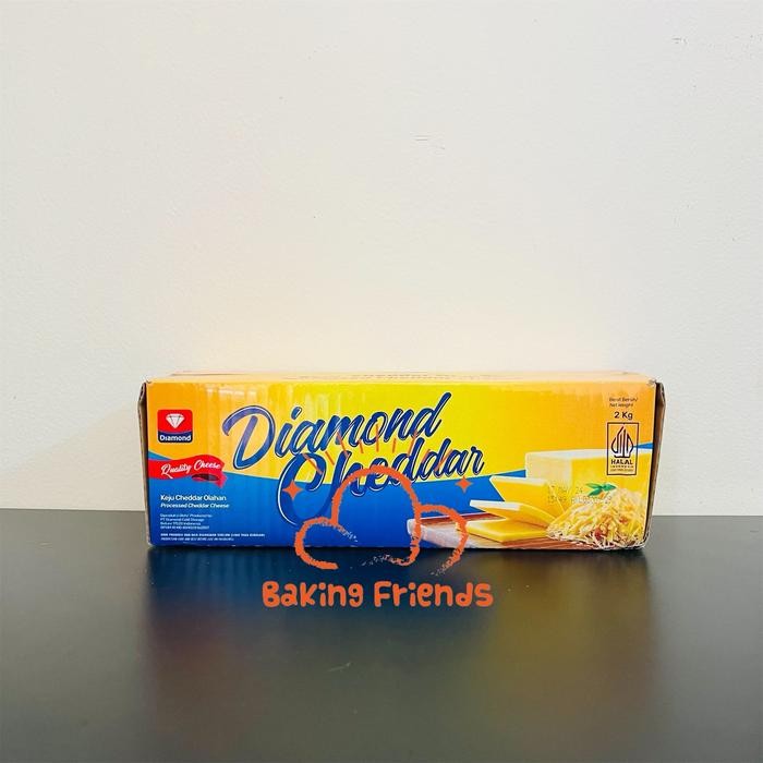 

KEJU CHEDDAR DIAMOND 2KG/CHEDDAR CHEESE DIAMOND