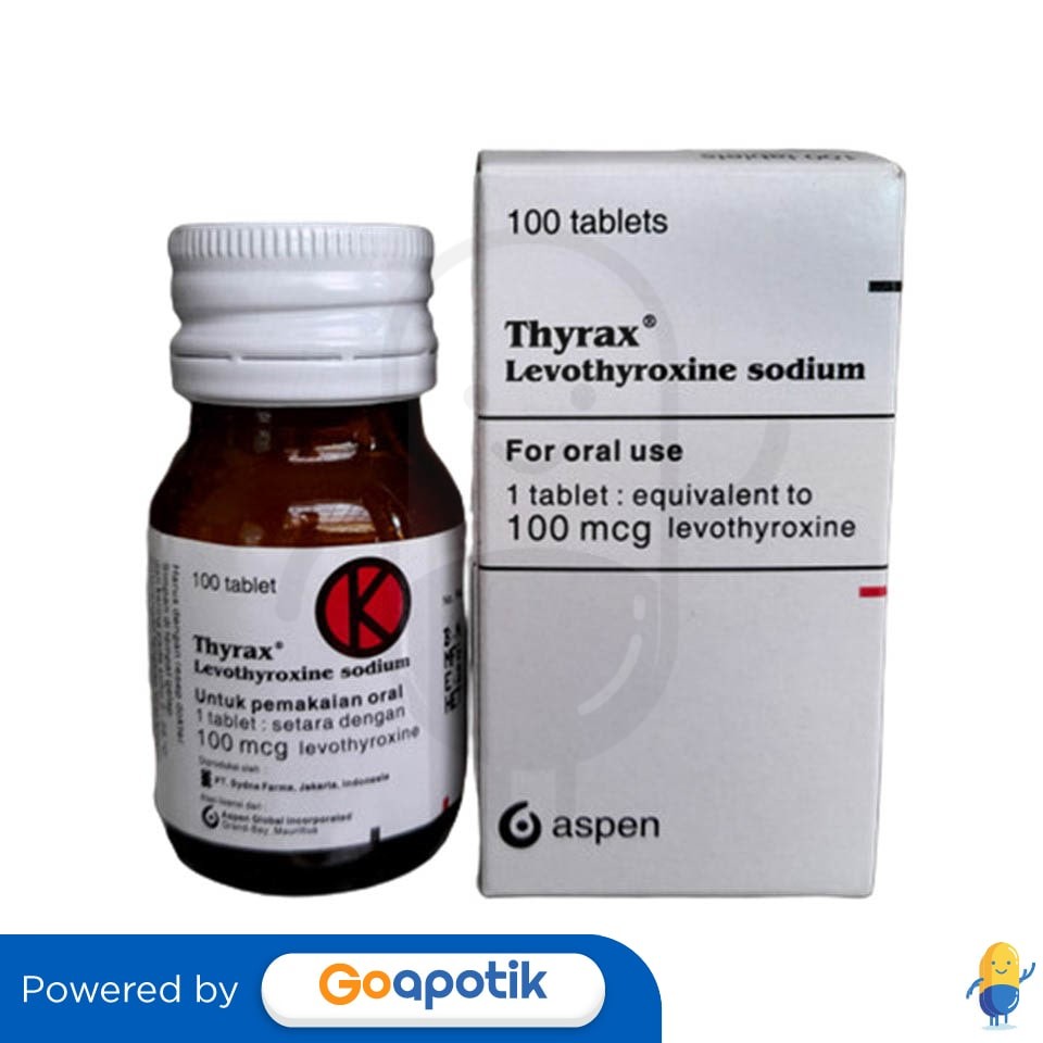 Thyrax 100 Mcg Box 100 Tablet