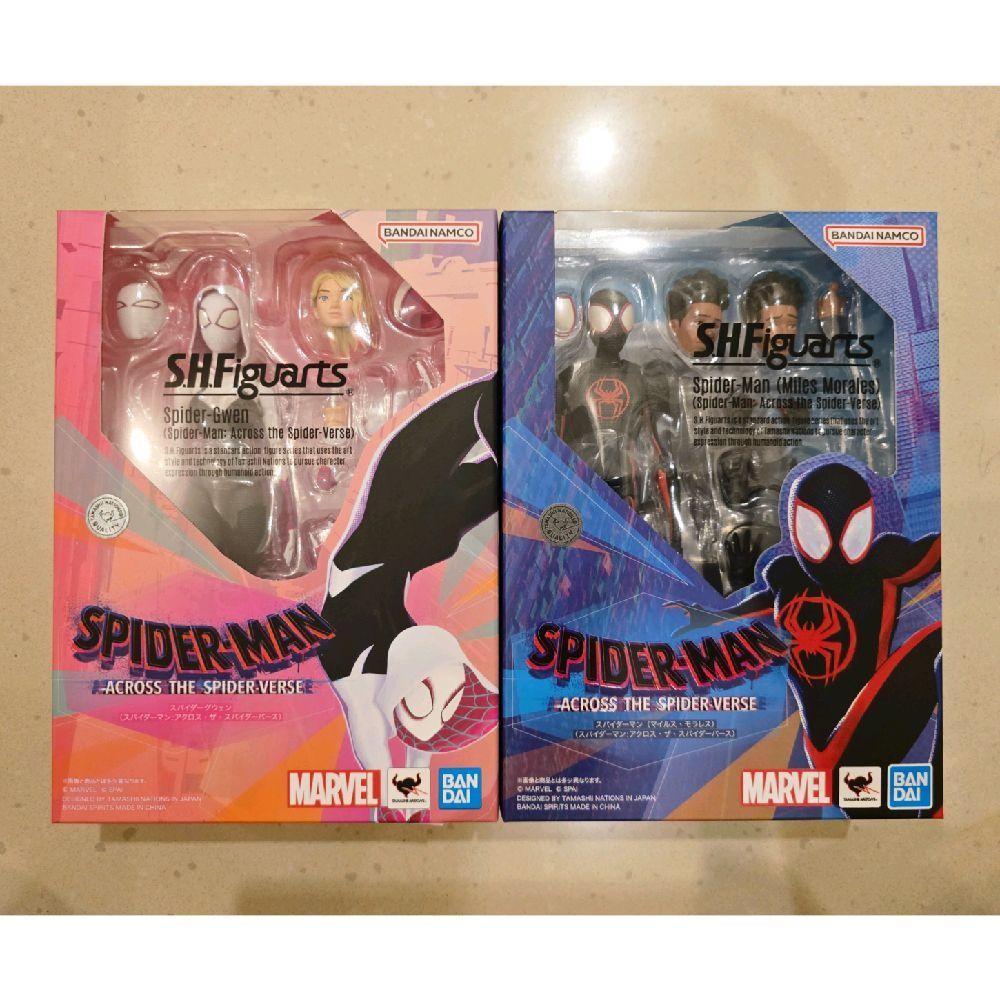 Bandai SHF Spiderman Spider Man Across the Spider Verse Miles Morales Spider Gwen