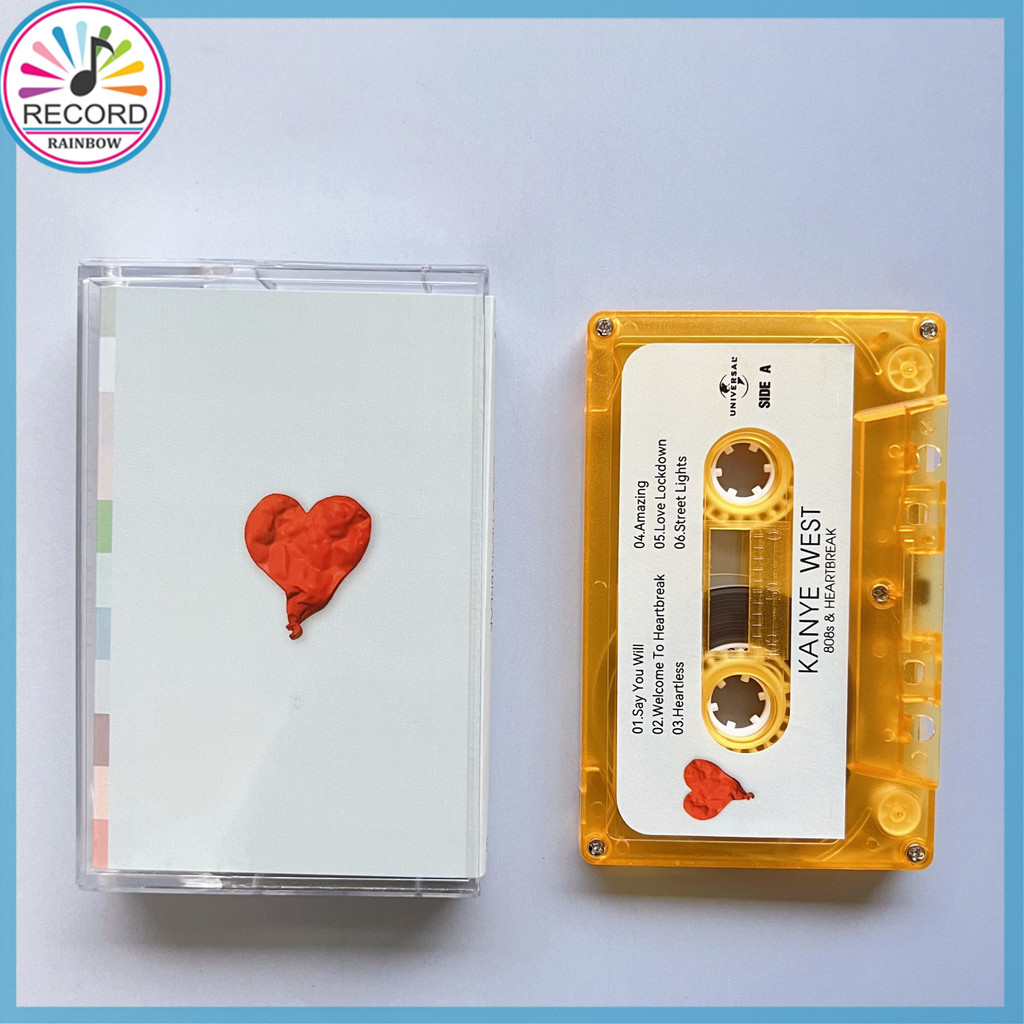 Kaset Pita Kanye West 808s Heartbreak Cassette Tape [Tersegel] Terbaru