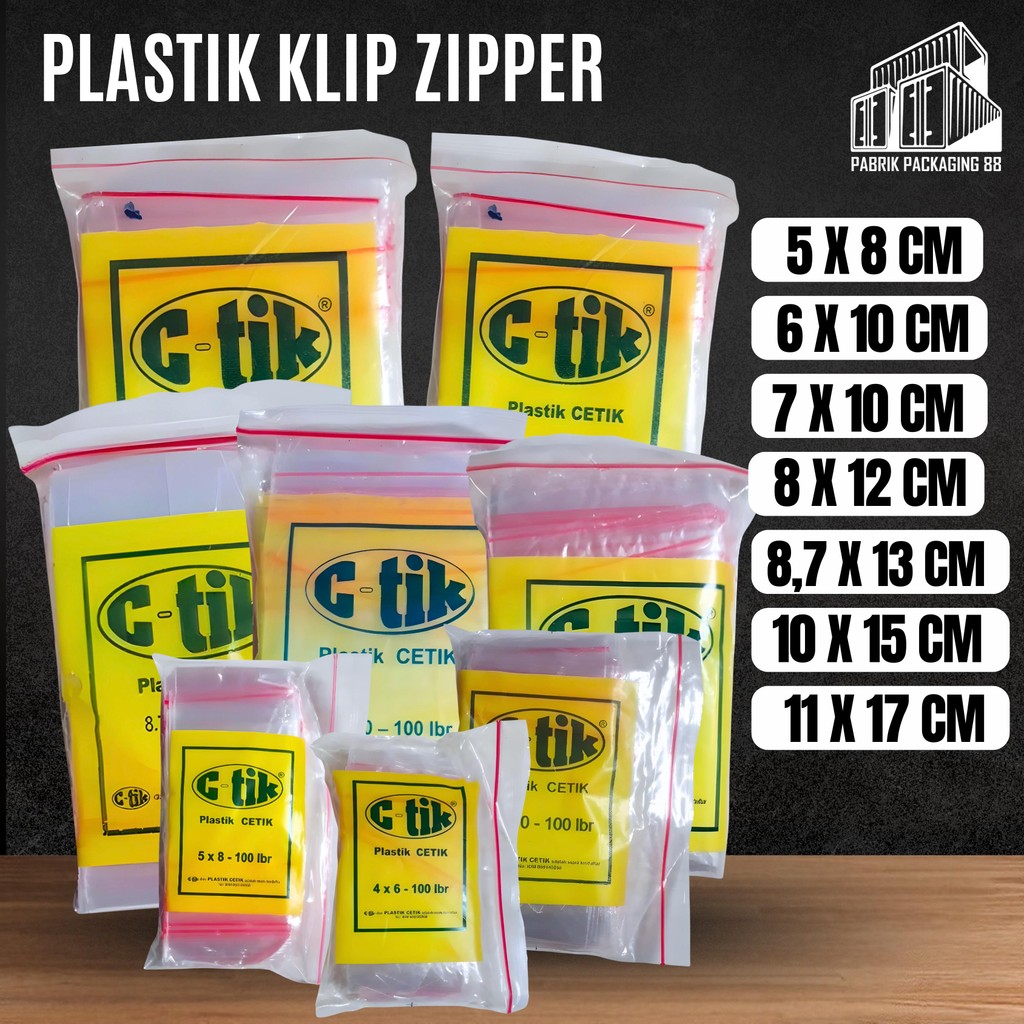 

Plastik Klip Ziplock Isi 100 11X17 12X20 15X20 16X25 25X35 30X40 35X45 Plastik Aksesoris Pakaian Bening