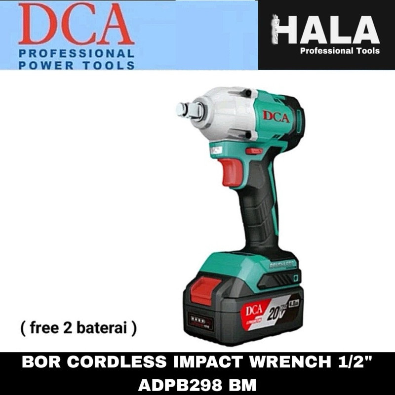 DCA - BOR CORDLESS IMPACT WRENCH 1/2” 20V ADPB298 BMHALA2