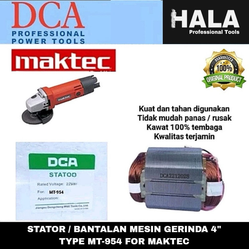 DCA - STATOR / BANTALAN MESIN BOR LISTRIK 10MM TYPE MT60 MAKTEC / M0600B MAKITA (ORIGINAL PART DCA)H