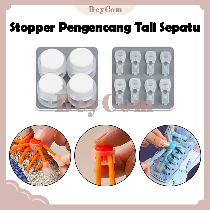 Stopper Cord Kuncian Tali Sepatu/Shoelace Stopper/Artefak Pengikat Pegas Tali Sepatu