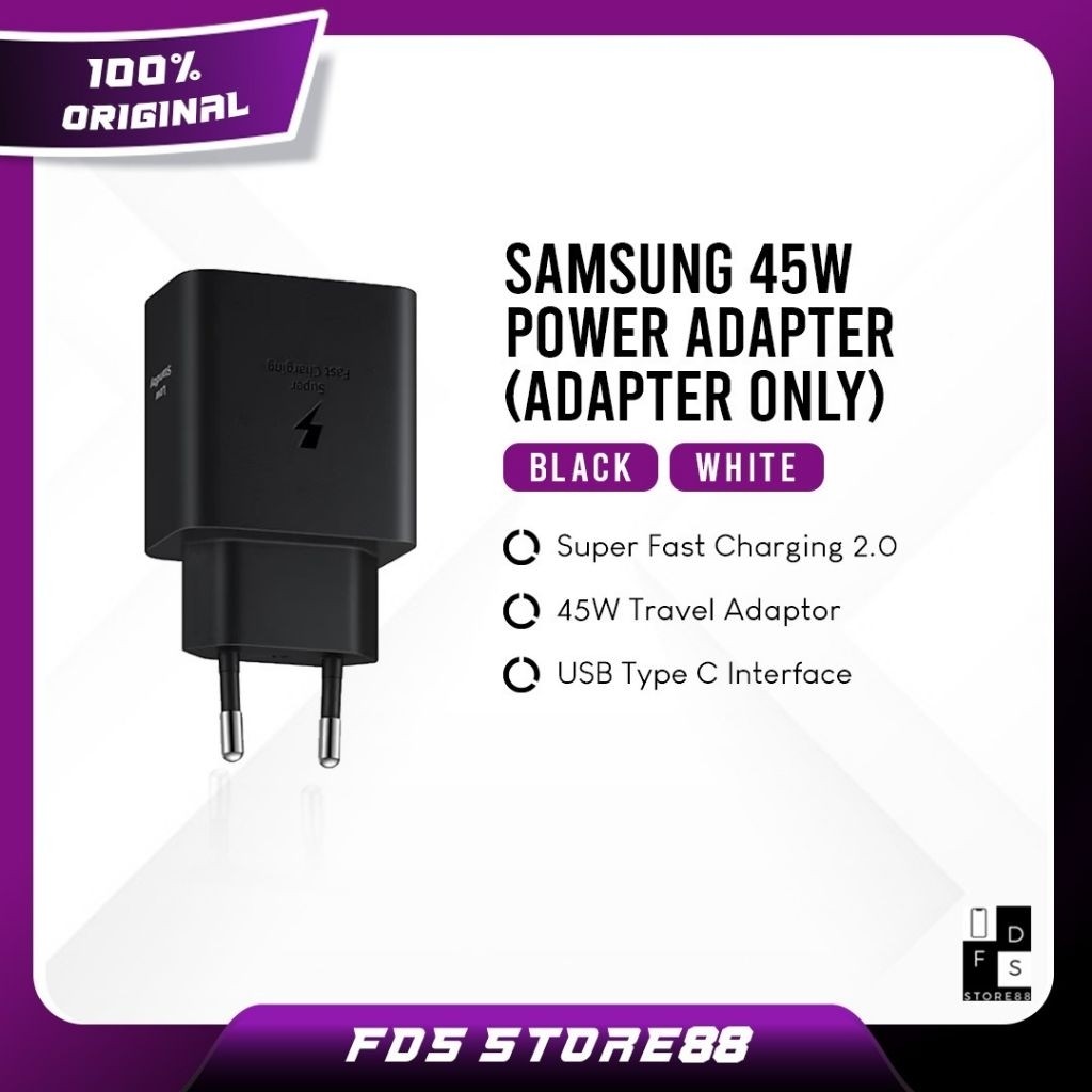Samsung Adapter 45W 45Watt 45 Watt (Adapter Only) Charger 45Watt Adaptor Original