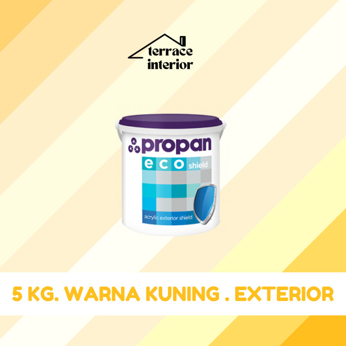 Cat Tembok Exterior Propan Eco Shield  Warna Kuning 5 Kg