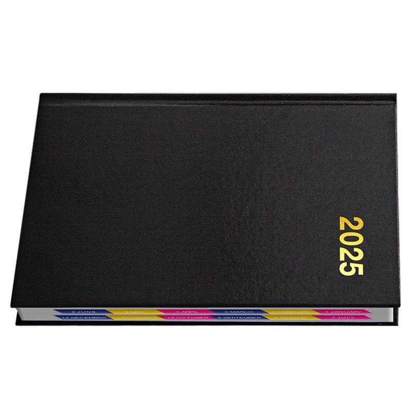 

Calendar 2025 A5 Hardcover Executive Planner Calendar Book Daily Notebook Water Resistant Cover Journal Thick Paper A5 For Work
