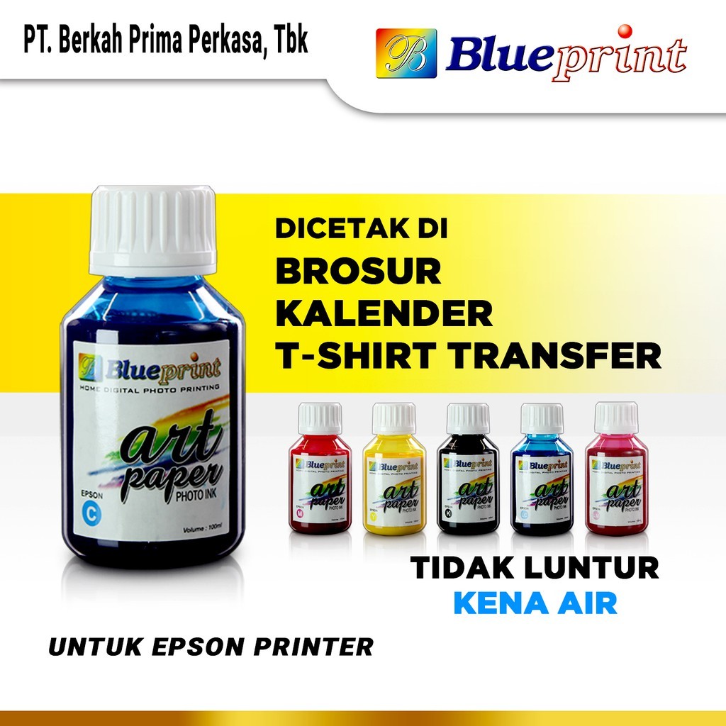 BLUEPRINT Tinta Art Paper Epson BLUEPRINT Refill For Printer Epson 100 ML