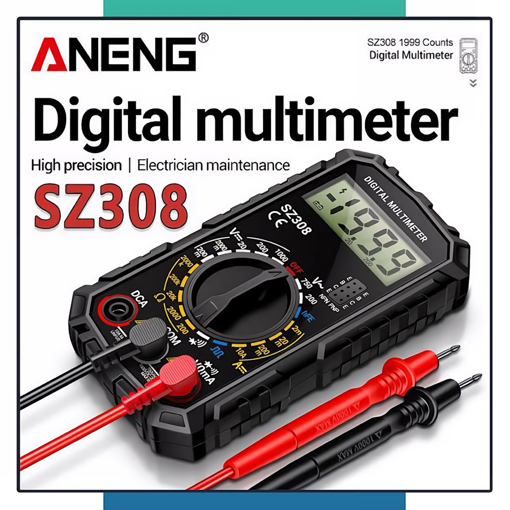 MULTITESTER MULTIMETER ANENG SZ308 ORIGINAL