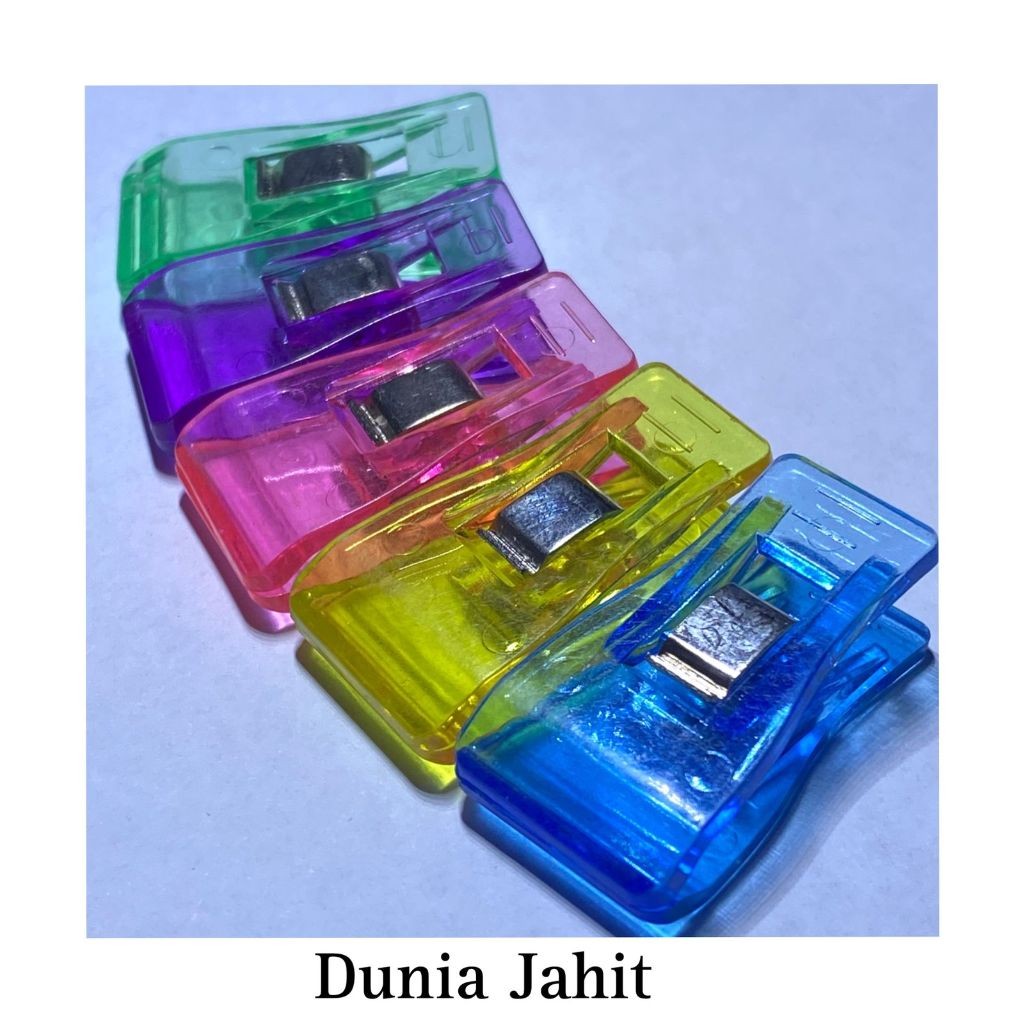 

Klip Penjepit Kain Bahan Pembatas Jahitan PVC Wonder Clip - Area Jahitan